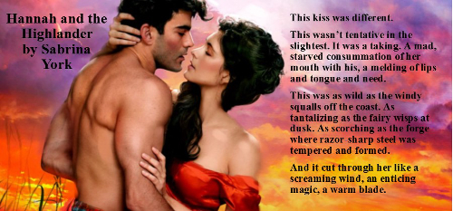 hannah and the highlander quote black no border
